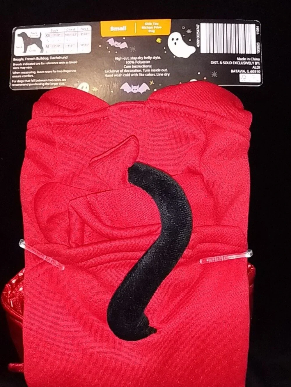 Pet Halloween Hoodie Costume - Red Devil Wings